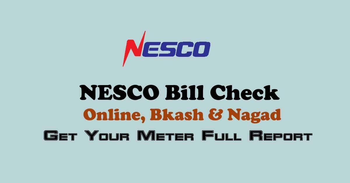 NESCO Bill Check: Nesco Prepaid Meter Bill Check Nesco Postpaid Bill Check