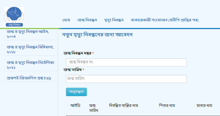 Death Certificate In Bangladesh