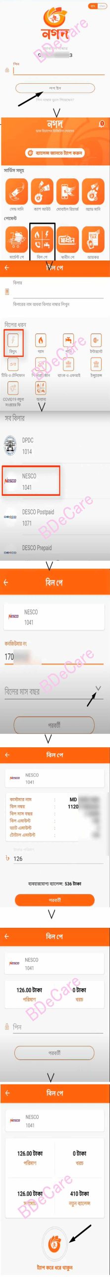 Nesco Bill Payment by Nagad