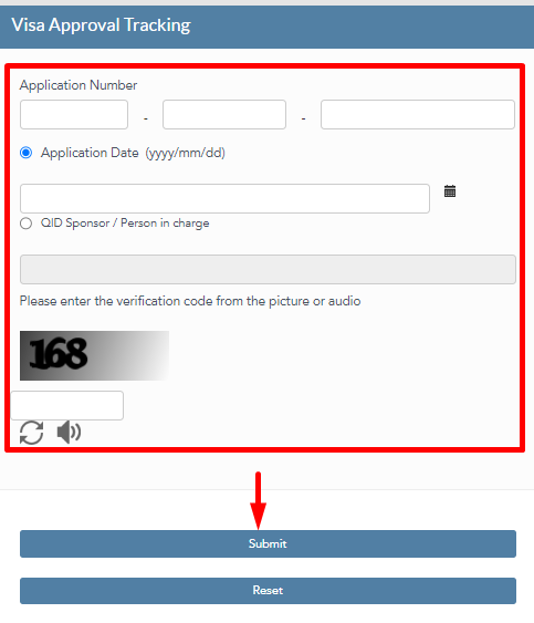 Qatar Visa Status Online Check