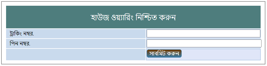 Confirmation House Wiring For BREB Online Application