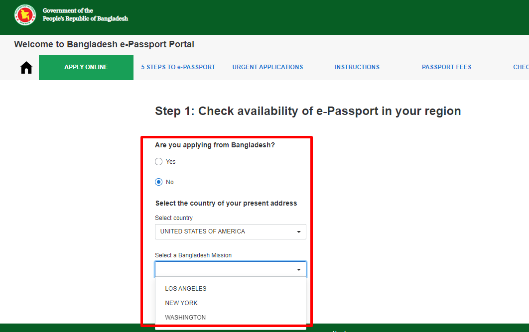 Bangladesh Passport Renewal In The Usa All States 4649