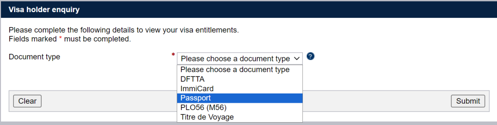 Australian Visa Check Online by passport Number