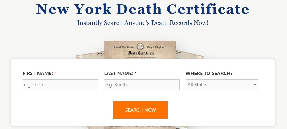 How to Get A Death Certificate New York