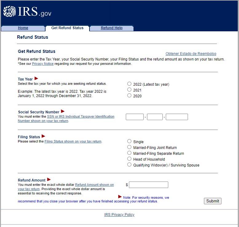 IRS Refund Status Where’s My Refund IRS Refund Tracker