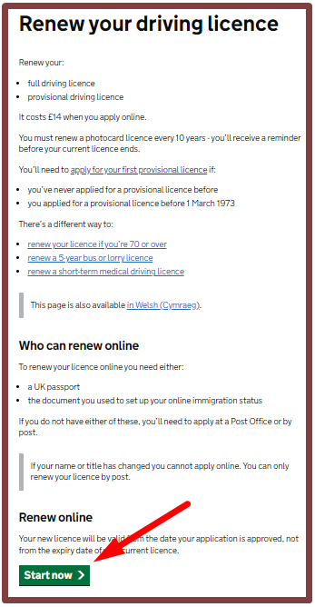 DVLA Provisional Driving License Renewal Process