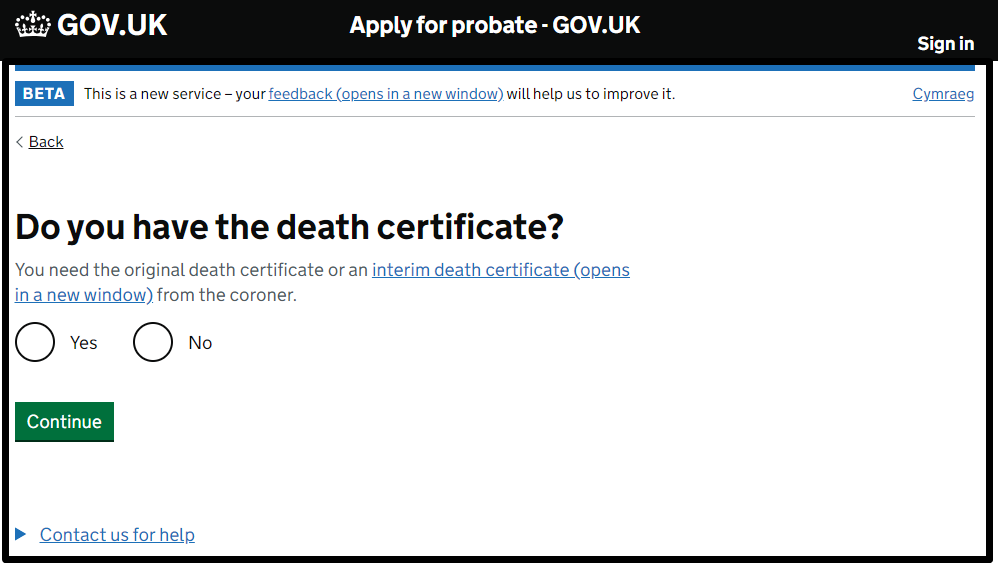 Applying for Probate Online UK: Apply for a probate