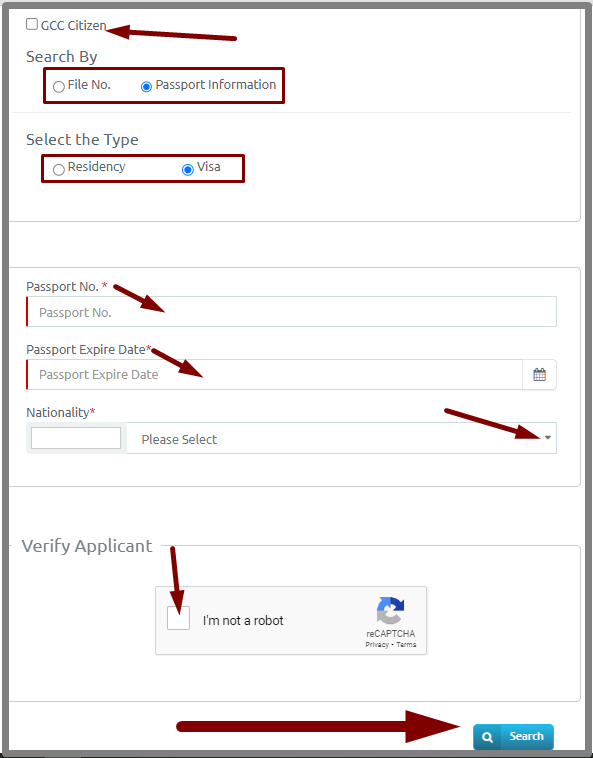 Dubai Visa Status Check