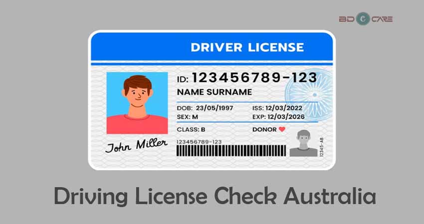 Western Australia Driving License Check